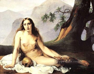 Desnudo Painting - La Magdalena penitente desnudo femenino Francesco Hayez
